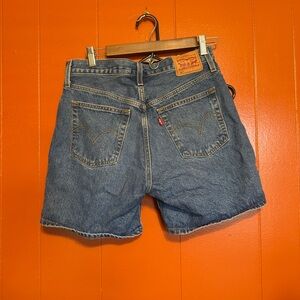 Levi's Blue Jean Shorts High-Waisted Classic
